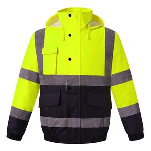 Veste d'hiver haute visibilité hommes travail extérieur veste réfléchissante imperméable vêtements haute visibilité pour hommes - Product Image 5