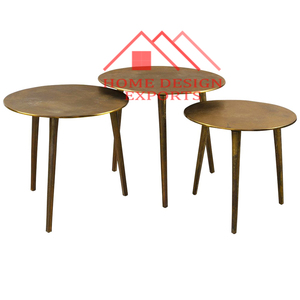 Table gigogne en métal au design attrayant pour meubles de décoration de salon au prix de gros - Product Image 3