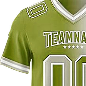 Meilleur modèle d'uniforme de football à manches courtes pour entraînement d'équipe Hauts de football américain Maillot de football américain pour homme - Product Image 5