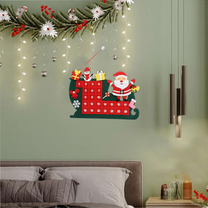 Noël feutre tissu enfant traîneau forme suspendu porte d'entrée <span class=keywords><strong>calendrier</strong></span> Noël porte <span class=keywords><strong>calendrier</strong></span> - Product Image 5