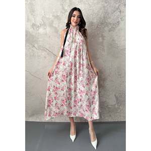 Robe à motif floral rose - Rose - Product Image 1