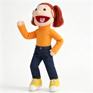 Marioneta de Peluche de Cuerpo Completo para Niña, Material Suave, Accesorios de Cumpleaños para Niños, Juego de Roles Interactivo para 5-7 Años - Product Image 3