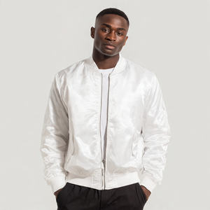 Chaqueta Bomber MA 1 de Satén para Hombre, Ropa de Abrigo de Invierno, Logotipo Personalizado en la Parte Delantera, Reversible, Resistente al Viento - Product Image 2