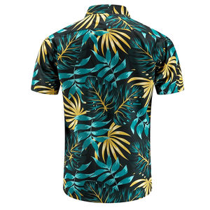 Camisa Hawaiana para hombre de diseño personalizado, cuello abotonado de poliéster de secado rápido con estampado de sublimación, ropa de playa de talla grande, camisas para hombre - Product Image 3