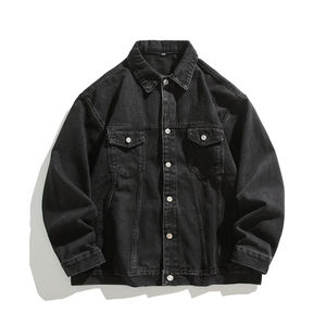 Veste en jean pour homme disponible en toutes tailles, veste d'hiver, service OEM ODM, surdimensionnée, polaire, prix bas, logo frontal, veste en jean pour homme - Product Image 5