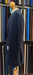 Trajes de negocios transpirables de 2 piezas para hombre, modelo #212, manga larga, cuello en V, estilo frontal plisado, opción de talla grande - Product Image 6