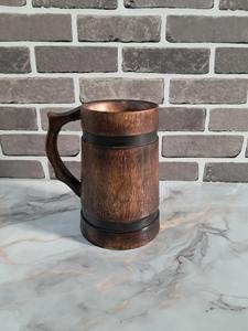 Mug en bois massif de qualité supérieure, tasse à café, thé, bière en bois pour cadeau et usage quotidien, disponible au prix d'usine - Product Image 3