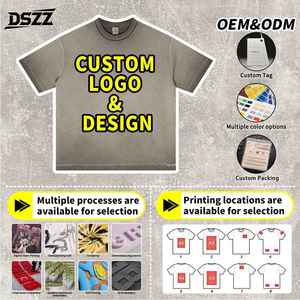 Ropa de hombre-Camisetas extragrandes de 100% algodón de gran tamaño Camiseta bordada - Product Image 4