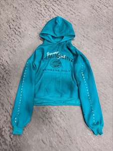 Oem Custom Streetwear 450 Gsm Heavyweight Screen Printed Distressed Vintage Acid Wash Sun Faded <b>Zip</b> <b>up</b> Rhinestone <b>Hoodies</b> - Product Image 3