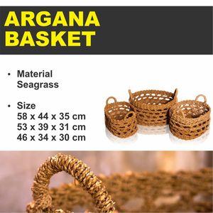 Cesta de Argana, Artesanía en Pasto Marino - Product Image 2