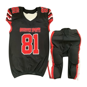 Uniforme de football américain sur mesure en polyester 100%, respirant, léger, uniforme de football américain pour hommes, nouveau design - Product Image 1
