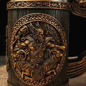 Tasse en corne de qualité supérieure faite à la main, verres écologiques naturels rustiques, tasse durable, parfaite pour le café, le thé, le whisky, le bureau, la cuisine - Product Image 2