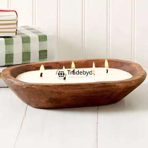 Candelabro Decorativo de Madera Tallada, Soporte Artesanal de Primera Calidad para Decoración del Hogar, Tradebyd - Product Image 2