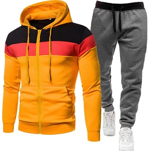 Ensembles de survêtement pour hommes, sweat à capuche et pantalon pour femmes, couleur unie, pull à capuche + pantalon, ensembles de vêtements de sport décontractés pour hommes - Product Image 3