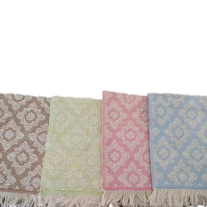 Motif de fleurs turques quatre pièces coton serviette de cuisine chiffon à main coloré doux séchage bonne qualité usage quotidien essuyer - Product Image 1