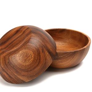 Bol de service décoratif en bois de sheesham naturel, 6 pouces, 0,5 litre, parfait pour mélanger et servir des salades fraîches en provenance d'Inde - Product Image 4