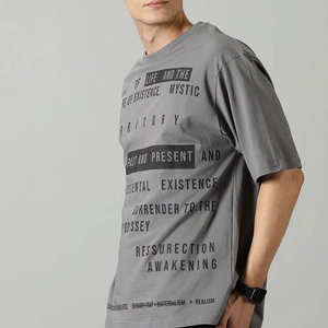 Precio al por mayor Hombres Serigrafía Camisetas en MOQ bajo Alta calidad 100% Material de algodón Hombres Camiseta - Product Image 2