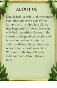 Sac de jute durable de 100kg Excellent pour l'emballage polyvalent de textile d'agriculture - Product Image 1