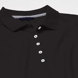 Polo de mujer transpirable con logotipo personalizado de alta calidad, camiseta Polo estampada ajustada de algodón y poliéster para mujer - Product Image 6