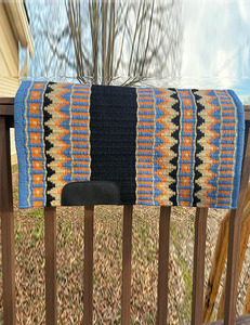 Couverture de selle occidentale laine écologique tissée à la main Durable confortable coussin de cheval personnalisable en gros en vrac amure équestre - Product Image 3