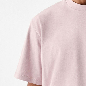 Nueva llegada camisetas de gran tamaño 100% de algodón orgánico de punto transpirable hombro caído personalizar diseño impreso camisetas de los hombres - Product Image 5