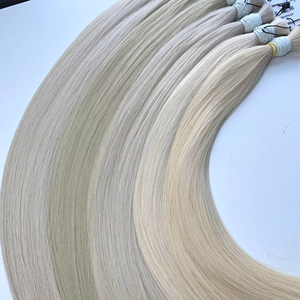 Extensiones de cabello a granel precio al por mayor cabello humano vietnamita doble ahogamiento 100 gramos colores oscuros 24 pulgadas - Product Image 1