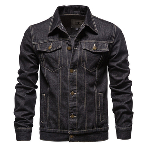 Veste en jean classique de style moderne pour homme, chemise ample rétro délavée - Product Image 5