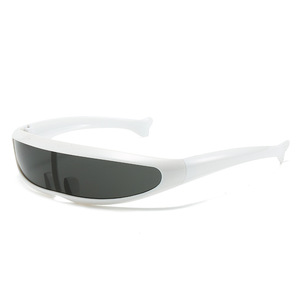Vente en gros pas cher lunettes de soleil en forme de poisson Dolphin <span class=keywords><strong>X</strong></span>-<span class=keywords><strong>Men</strong></span> <span class=keywords><strong>bleu</strong></span> jaune blanc pour les sports de plein air équitation espace robot lunettes de soleil pour hommes - Product Image 2