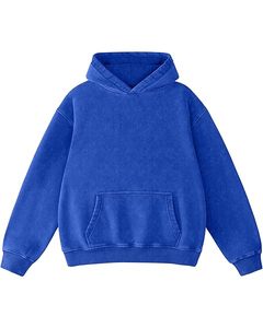 Sudadera con capucha gris para hombre, con cremallera, corte holgado, informal, para otoño, de punto, color liso, forro polar, manga regular - Product Image 6
