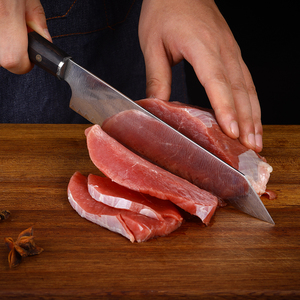 มีดเชฟดามัสกัสญี่ปุ่น8.5นิ้วด้ามจับทำจากไม้ใช้หั่นผักได้67ชั้นงานตามสั่ง - Product Image 4