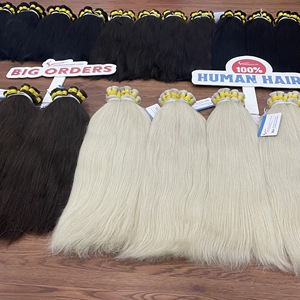 Venta al por mayor de extensiones de cabello virgen vietnamita teñido recto cutícula alineada extensiones para trenzar sin trama - Product Image 3