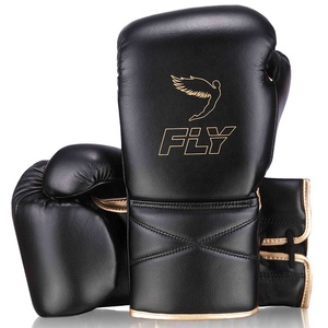 Vente chaude Meilleure Vente Fly Super Dentelle Gants D'entraînement Professionnels Super Confort Gants Durables En Cuir Véritable Gants De Boxe - Product Image 1