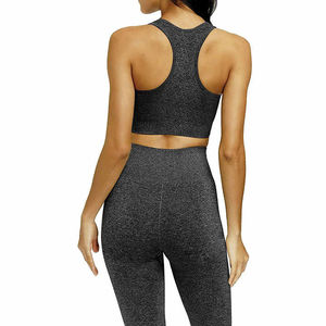 Ensemble de yoga de gymnastique de haute qualité pour femmes nouveau style haut d'entraînement solide avec logo personnalisable à la mode Active Wear Option OEM - Product Image 5