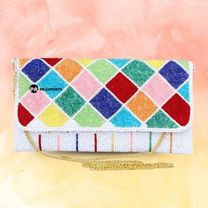 Strawberry Beaded <b>Clutch</b> Bag Women Evening Party Handbag Sequin Shoulder Bag Multicolor Summer 2025 <b>Wedding</b> Bridal Gift Fashion - Product Image 2