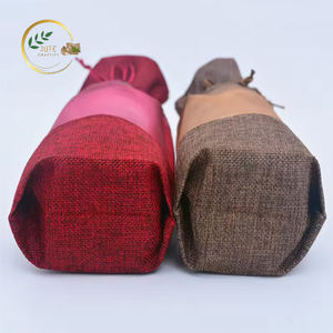 Bolsas de vino de yute ecológicas a precios económicos de alta calidad con color y tamaño personalizados para regalos promocionales de nuestra tienda - Product Image 1