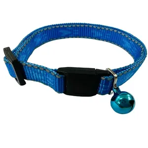 Sangle Jacquard réfléchissante pour chat personnalisée 10mm Collier en nylon Accessoires pour animaux de compagnie - Product Image 3