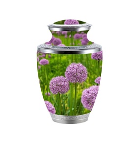 Urna de cremación de recuerdo de aluminio con tema de puesta de sol de tamaño y diseño personalizados para urnas de recuerdo de cenizas humanas - Product Image 2