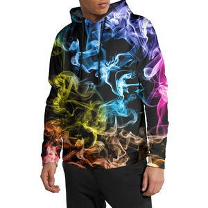 Sudadera con Capucha Sublimada para Hombre, Diseño Nuevo, Venta al Por Mayor, Color Sólido, Superventas - Product Image 1