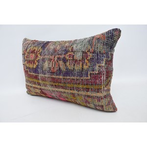 Multicolor Vintage patrón Kantha mosaico Paisley 16x24 pulgadas almohada lana paneles uva Patchwork tejido técnica - Product Image 4