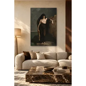 Fida Sappho sur le rocher par Mengin, impression sur toile - Product Image 2