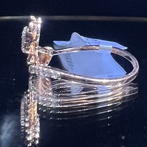 แหวนทอง14K & 18K แท้สำหรับการหมั้นและแต่งงานที่สวยงามเครื่องประดับเพชรธรรมชาติ - Product Image 5