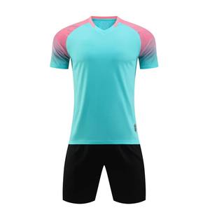 Maillot de football à manches courtes pour hommes à séchage rapide Ensemble de sport uniforme d'entraînement et de compétition pour enfants et adultes - Product Image 4