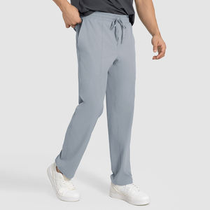 Pantalons de sport d'été pour hommes, séchage rapide, conception de jambe droite longue, fitness en plein air et pantalons décontractés - Product Image 5