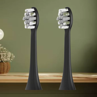 Tête de brosse à dents électrique moderne avec poils en nylon pour usage hôtelier, remplacement