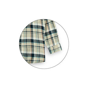 Camisa clásica a cuadros de franela para hombre, camisas informales de manga larga con botones, 2 bolsillos en el pecho, puños ajustables - Product Image 6