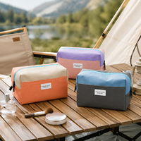 Grande trousse de maquillage de voyage en PU, organiseur de cosmétiques, trousse de toilette étanche, sac de rangement portable pour femmes