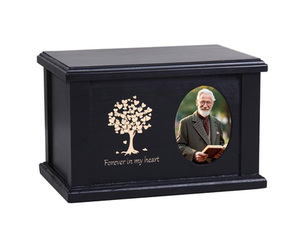 โกศใส่ศพทำจากไม้สำหรับงานศพของผู้ใหญ่เพศชายเพศหญิงทันสมัยโกศตกแต่งสำหรับงานศพสไตล์อเมริกัน - Product Image 1