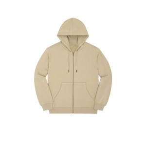 Sweat à capuche zippé kaki classique pour homme-Sweat-shirt zippé confortable et élégant pour un usage quotidien, parfait - Product Image 2