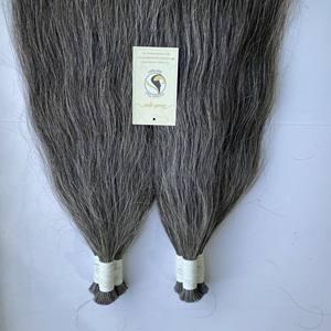 ผมดิบผู้ขายเวียดนามมนุษย์พริกไทยสีเวอร์จินผมกลุ่มมัด100% ที่ยังไม่ได้ดิบนามสกุลผมมนุษย์ - Product Image 5