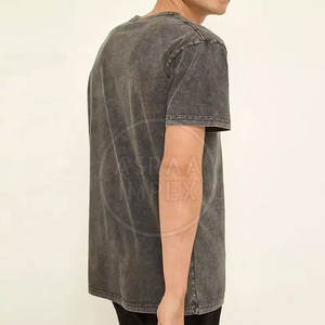 Camiseta vintage de lavado ácido con logotipo personalizado para hombre, ropa de calle de algodón 100% para el mercado de la moda - Product Image 6